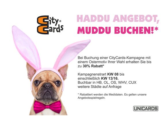 HATTU ANGEBOT, MUDDU BUCHEN!