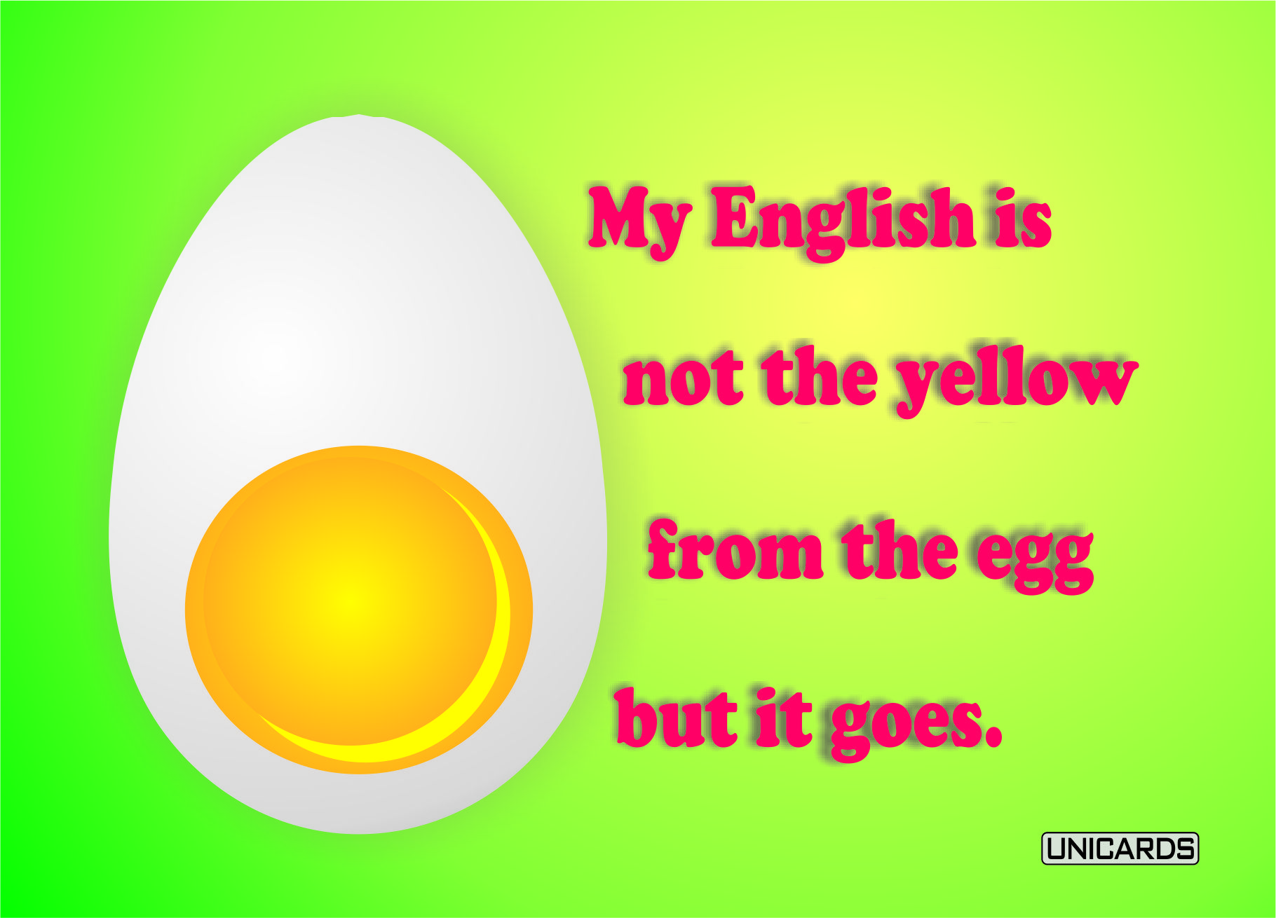 CityCards_My_English CityCards My englich ist not the yellow from the egg but it goes.